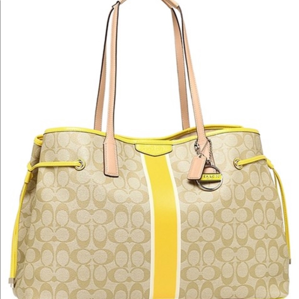 Coach drawstring bag